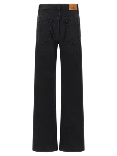 Isabel Marant Lemony Wide-leg Jeans In Black