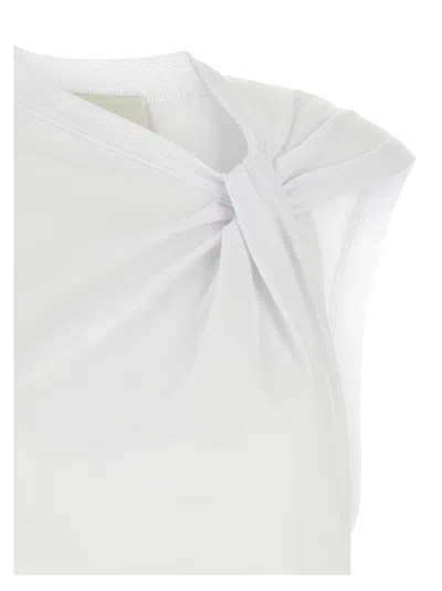 Isabel Marant Nayda Bow-detailed T-shirt In White