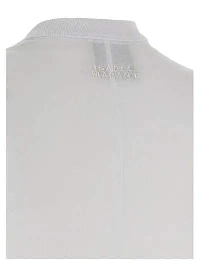 Isabel Marant Nayda Bow-detailed T-shirt In White
