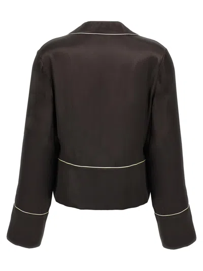 Off-white Off White Pajama Shirt In Black