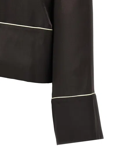 Off-white Off White Pajama Shirt In Black