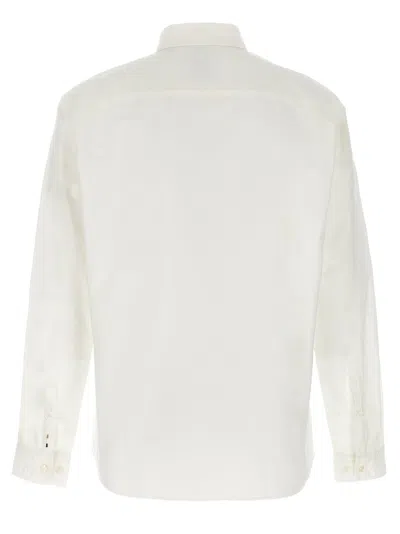 Hugo Boss Boss Cotton Shirt In White