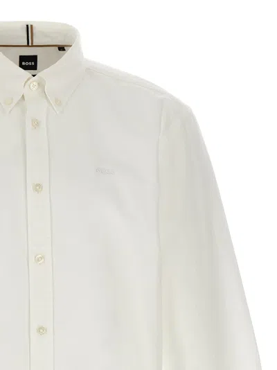 Hugo Boss Boss Cotton Shirt In White