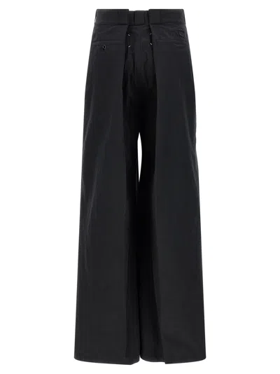 Maison Margiela Black Four Stitches Pants In Black