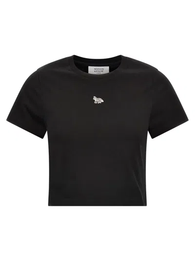 Shop Maison Kitsuné Maison Kitsune 'baby Fox' T Shirt In Black