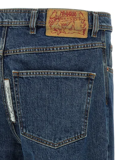 Magliano Sturdy Jeans With Belt Loops And Contrast Stitching In Blue