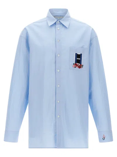 Jw Anderson J.w.anderson 'window' Shirt In Light Blue