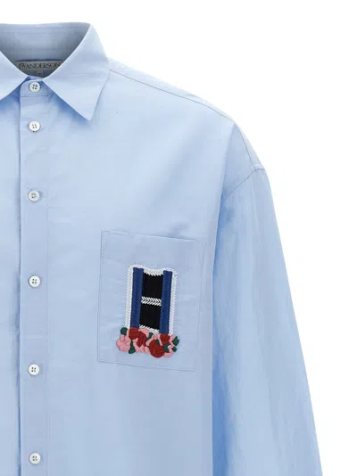 Jw Anderson J.w.anderson 'window' Shirt In Light Blue
