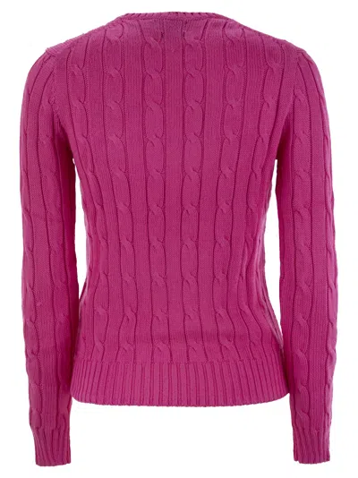 Polo Ralph Lauren Juliana Long Sleeve Pullover In Pink