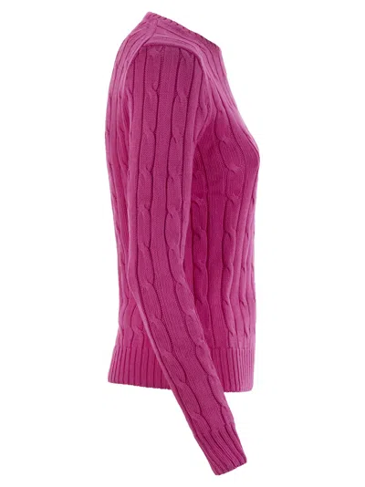 Polo Ralph Lauren Juliana Long Sleeve Pullover In Pink