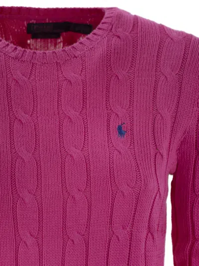 Polo Ralph Lauren Juliana Long Sleeve Pullover In Pink