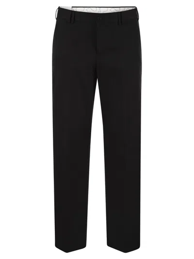 Pt Torino Michael Straight Leg Trousers In Black