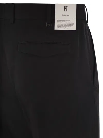 Pt Torino Michael Straight Leg Trousers In Black