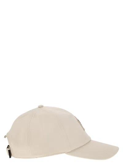 Moncler Cap In Ivory