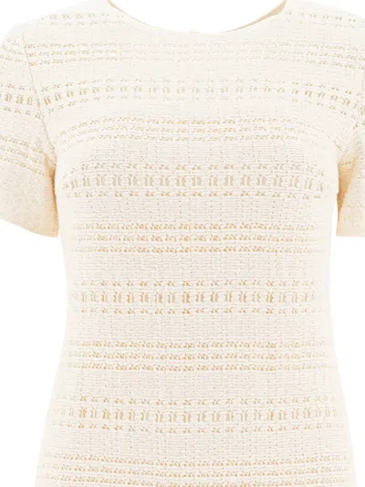 Sandbeige Dresses White In White