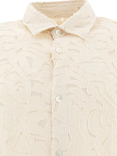 Nn07 Freddy Shirt Tailored Collar Short Sleeves Texture In Pink