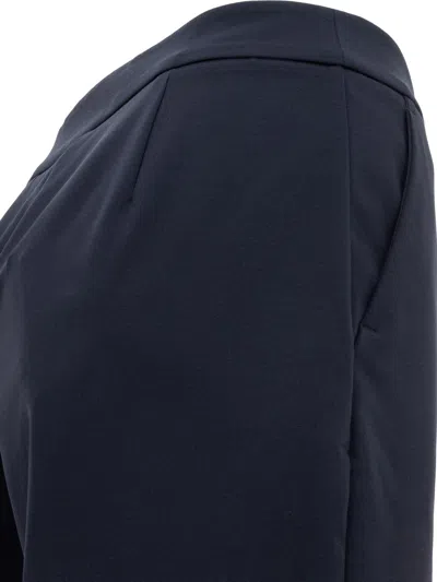 Max Mara Pocket Casual Pants In Blue