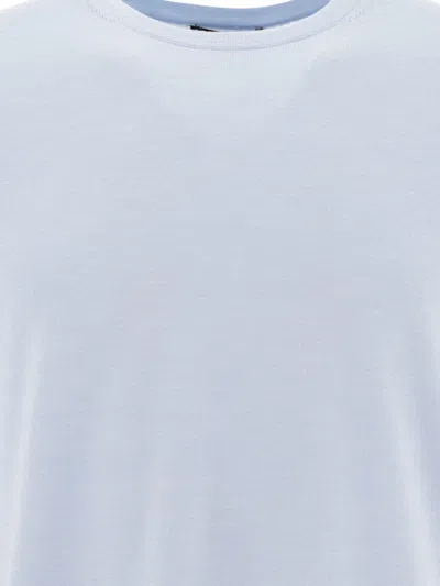 Vince Basic Round Neck Short Sleeve T-shirt In Blue