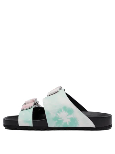 Pierre Hardy Printed Leather Sandals In Multi