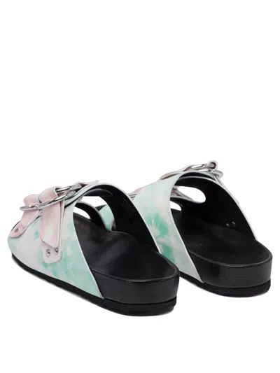 Pierre Hardy Printed Leather Sandals In Multi