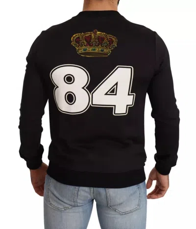 Dolce & Gabbana Black Cupid Print Hoodie Sweatshirt Sweater In Black