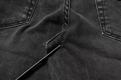Pre-owned Dolce & Gabbana Black Logo Cotton Stretch Skinny Denim Men's Pants ()