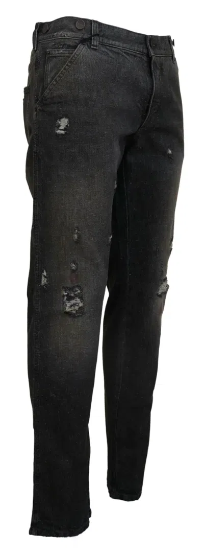 Dolce & Gabbana Exquisite Gray Denim Pants For The Modern Men's Gentleman In Gray