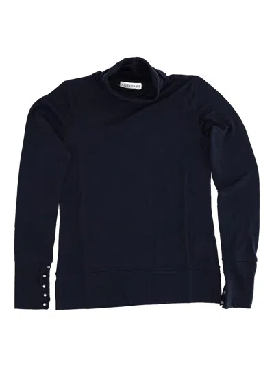 Antipast Knit T-shirt Black In Dark Blue