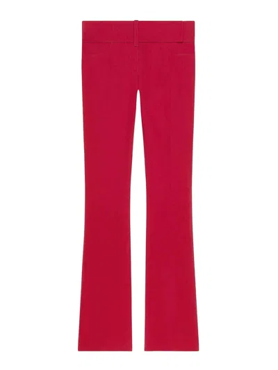 Courrèges Bootcut Belted Pants In Red