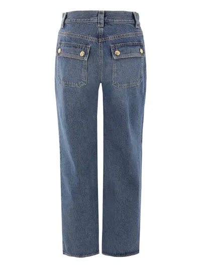 Elisabetta Franchi High-rise Boyfriend Jeans In Blue