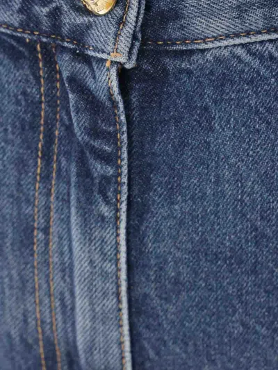 Elisabetta Franchi High-rise Boyfriend Jeans In Blue