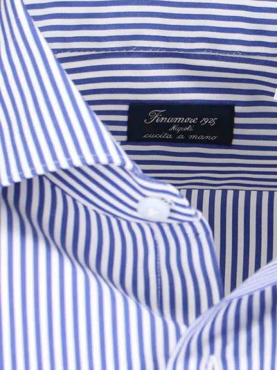Finamore 1925 1925 Striped Shirt In Blue