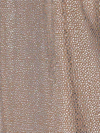 Giuseppe Di Morabito Metallic Finish Knee Length Dress With Keyhole Back In Brown