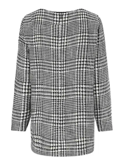 Gianluca Capannolo Houndstooth Midi Dress - White