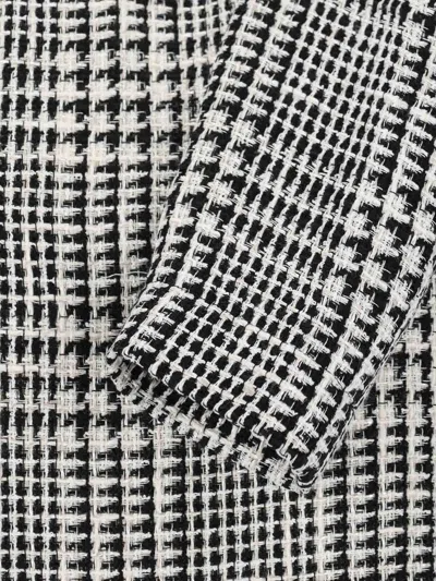 Gianluca Capannolo Houndstooth Midi Dress - White