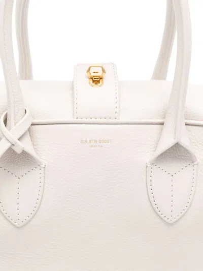 Golden Goose Vita Tote Bag In Leather In White