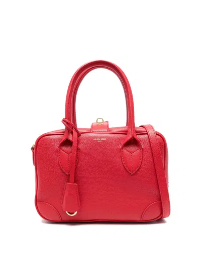 Golden Goose Celine Triomphe Perforated 90 Babies Decolletes In Red