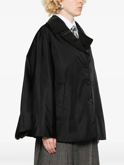 Marni Sleeveless Cape Coat In Black