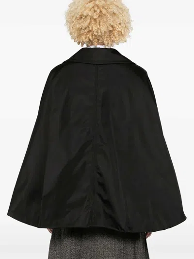 Marni Sleeveless Cape Coat In Black