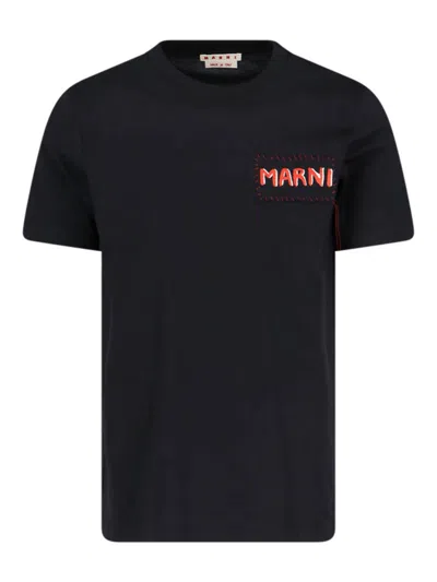 Marni T-shirt In Black