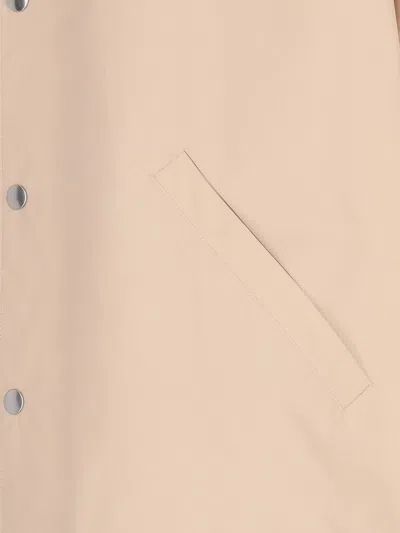 Jil Sander Logo-print Jacket In Beige