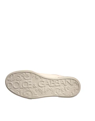Pre-owned Dolce & Gabbana White Miami Leather Low Top Sneakers Men's Shoes ()
