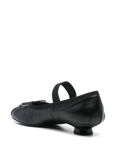 Miu Miu Ballerinas Mit Logo-intarsie In Schwarz