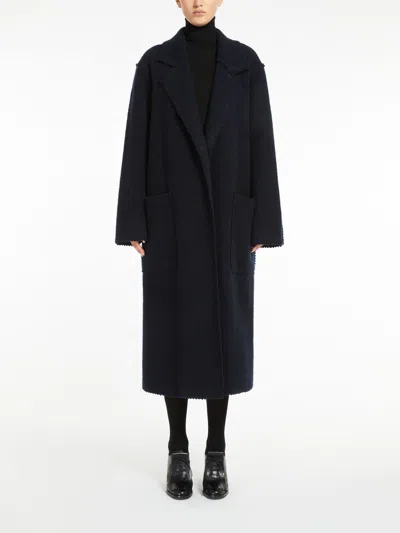 Max Mara Jene Coat In Blue