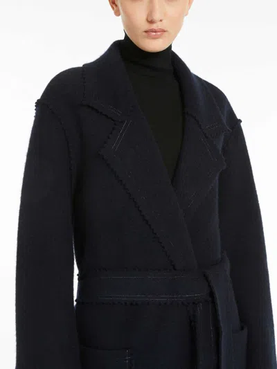 Max Mara Jene Coat In Blue