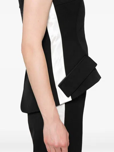 Meryll Rogge Twill-weave Vest In Black