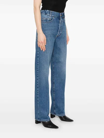 Meryll Rogge Blue Straight Jeans In Washed Blue
