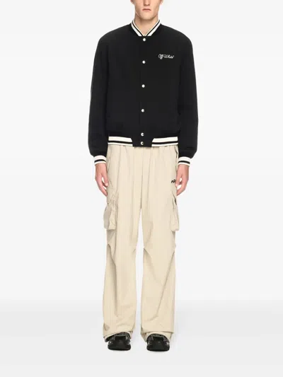 Off-white Script Cotgab Souvenir Varsi In Black