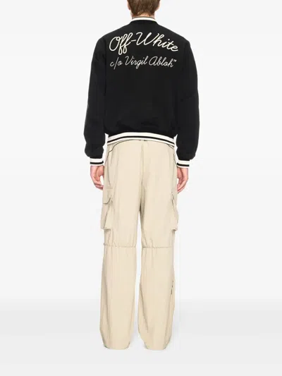 Off-white Script Cotgab Souvenir Varsi In Black
