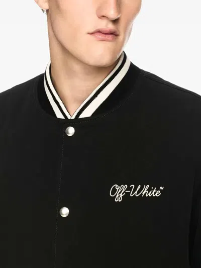 Off-white Script Cotgab Souvenir Varsi In Black